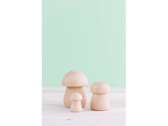 Wooden mushrooms 3 sizes Ref.CC105