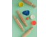 Wooden rollers for plasticine 4 units. Ref.OP211425