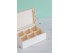 Wooden box 23x16x9 cm. 6 divisions Ref.P35C47RB