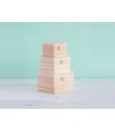 Hexagonal wooden box 3 sizes Ref.P117