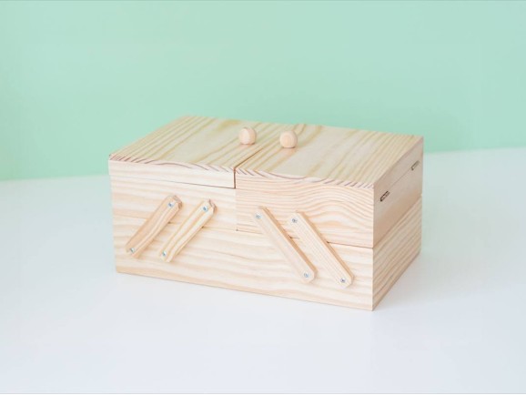 Costurero de madera sobremesa Ref.AW01MB