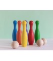 Rainbow Wooden Bowling Set Ref.CCTL22