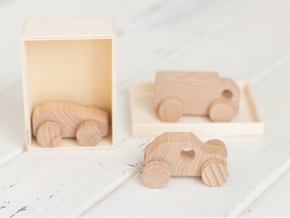 Set 3 mini wooden cars Ref.CCJD81