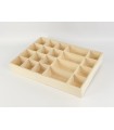 Wooden tray 46.5x32x6.5 cm. to classify Ref.PLFT7