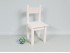 Straight white children's chair Ref.AR02844