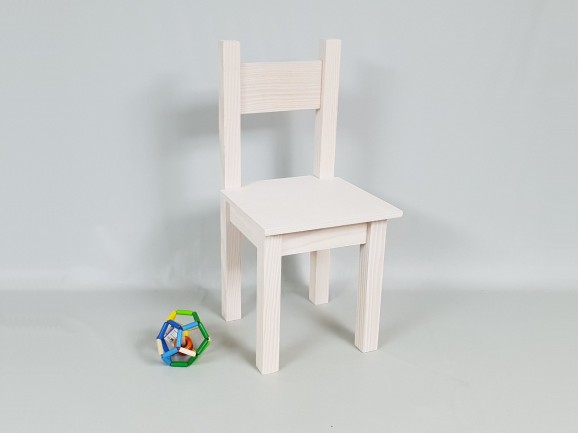Straight white children's chair Ref.AR02844