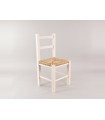 Silla infantil Blanca con asiento de enea Ref.AR0284390