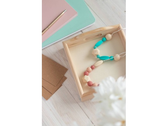 Square wooden trays with handles 2 sizes Ref.P1091AZ