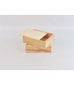 Pine wood box 23.5x18.5x7 cm. with sliding lid Ref.PF1520