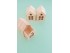 Star wooden house box with windows Ref.PCP1E
