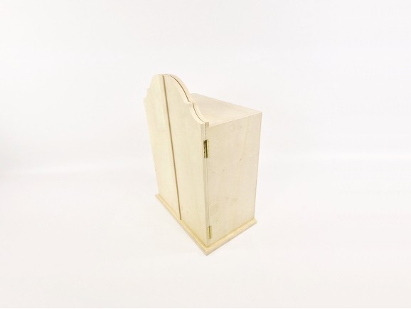 Oratorio de madera grande 31x42x18,5 cm. c/puertas Ref.AW24051
