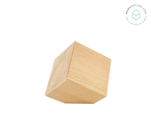 Dado de pino inclinado 7x7x7 cm. Ref.MS1N866M