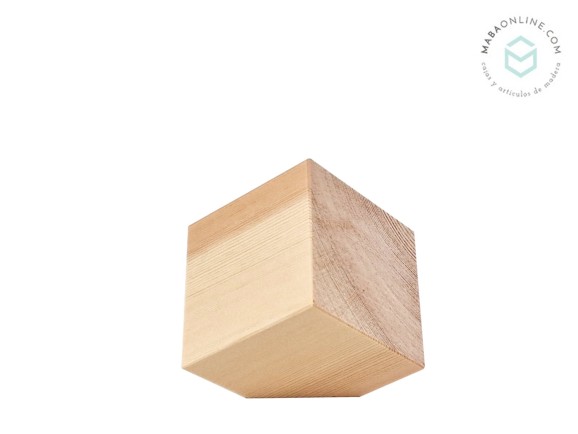 Slanted pine dice 7x7x7 cm. Ref.MS1N866M