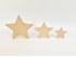 Pack of 3 wooden stars Ref.DRZN725K