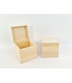 Cubic pine wood box 16x16x16 cm. Ref.DRPZ430