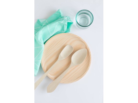 Flat wooden spoon 30 cm. Ref.1103