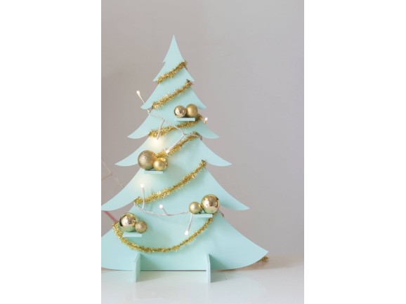 Árbol de Navidad sobremesa 39 cm. c/portavelas Ref.DRZN730