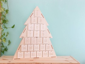 Calendario de Adviento Árbol 47x8x55 cm. Ref.AW24971