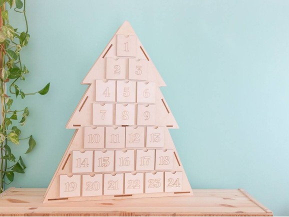 Tree Advent Calendar 47x8x55 cm. Ref.AW24971