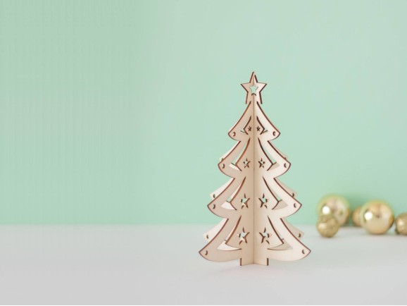 Árbol Navidad de madera sobremesa Ref.OP647635