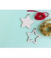 Wooden Christmas ornament star Ref.H3735