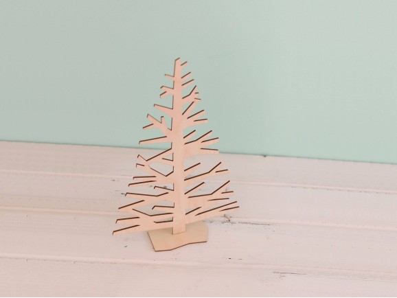 Árbol de Navidad 21cm. recortado Ref.DRZN285