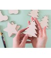 Wooden Christmas tree ornament Ref.H3736