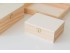 Wooden box with hinge and clasp various sizes