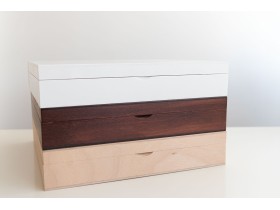 Album Box 30x30 w/hinges 3 finishes Ref.PCA33