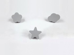 Children's handles 5 cm. GRAY