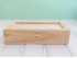 Caja de madera 28,5x15x7 cm. c/tapa de cristal y 2 bandejas Ref.PCR4V