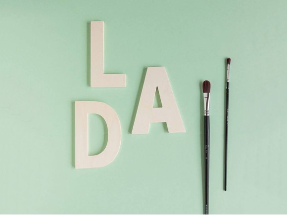 Wooden letters 2 sizes Ref.P1341D