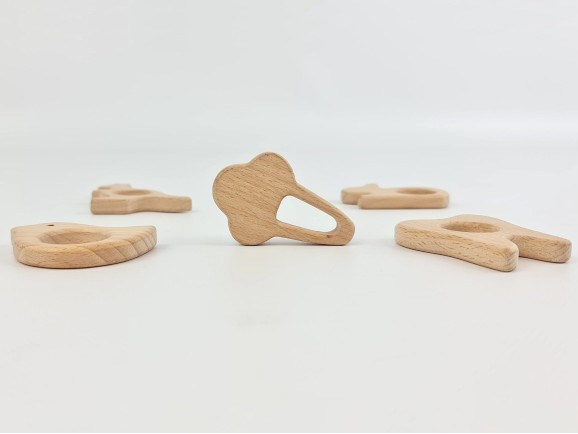 Mordedores de madera formas 2 Ref.RM2019