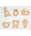 Wooden teethers shapes 2 Ref.RM2019