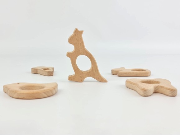 Mordedores de madera formas 2 Ref.RM2019