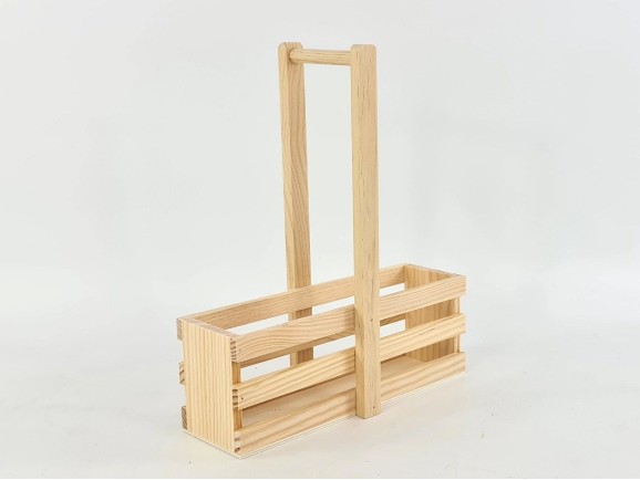 Natural wood cruet with handle Ref.CR125