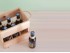 Wooden box 6 beers with 2 rope handles Ref.6cerv