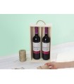 Box 2 Wine Bottles Sliding Lid Ref.2botTC