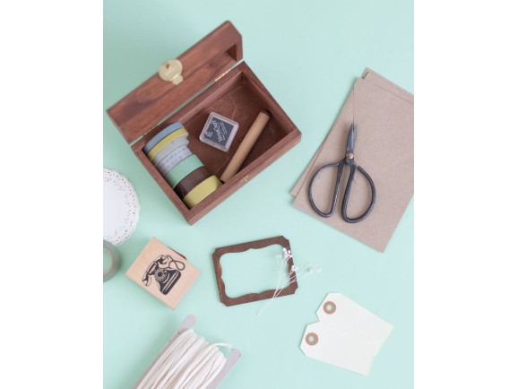 Baúl de madera Envejecido 15,5x10x7,5 cm. Ref.P1014ST