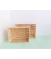 Pine wood basket box 3 sizes Ref.A362517