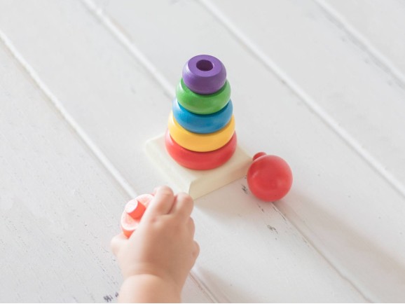 Juego encaje anillas arco iris Ref.CCJD56