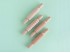 Wooden rollers for plasticine 4 units. Ref.OP211425