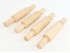 Wooden rollers for plasticine 4 units. Ref.OP211425