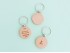 Round wooden keychain Ref.AE2025