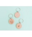 Round wooden keychain Ref.AE2025