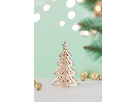 Árbol Navidad de madera sobremesa Ref.OP647635