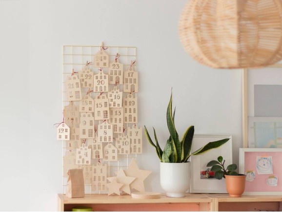 Advent calendar houses with envelopes Ref.DRZN4011