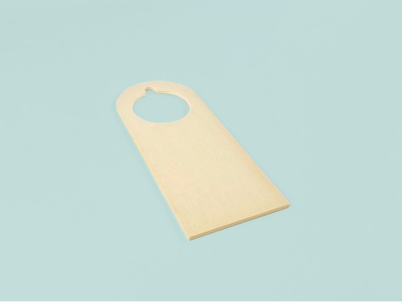 Colgador puerta de madera natural cerrado Ref.PP2