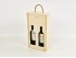 Caja madera para 2 botellas Tapa Corredera Silueta Ref.2BotTCR
