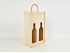 Caja madera para 2 botellas Tapa Corredera Silueta Ref.2BotTCR